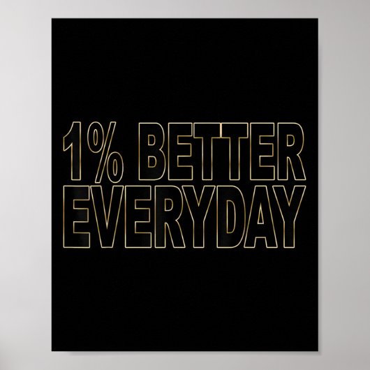 1 % besser täglich - Motivierend Angebot Poster (Vorne)