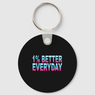 1 % besser täglich - Motivierend Angebot Schlüsselanhänger
