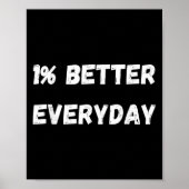 1 % besser täglich - Wachstumsmotivation Mi Poster (Vorne)