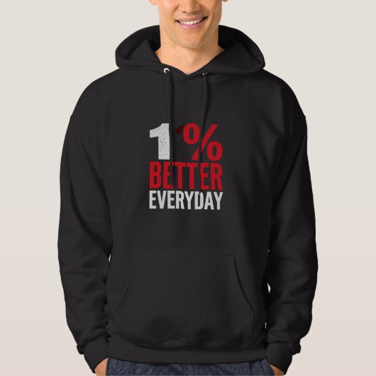 1 BESSERE Motivierend Verbesserung Hoodie (Vorderseite)