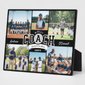 #1 Best Coach Team Photo Collage Appreciation Gift Fotoplatte (Seite)