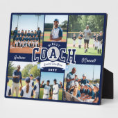 #1 Best Coach Team Photo Collage Appreciation Gift Fotoplatte (Seite)