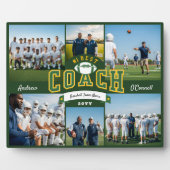 #1 Best Football Coach Photo Appreciation Gift Fotoplatte (Vorderseite)