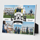 #1 Best Football Coach Photo Appreciation Gift Fotoplatte (Seite)