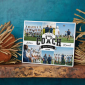 #1 Best Football Coach Photo Appreciation Gift Fotoplatte (Seite)