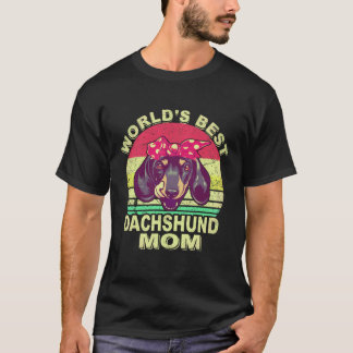 1 Bester Dachshund-Vater der Welt Vintage T-Shirt