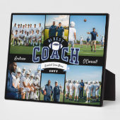 #1 Bester Fußballtrainer Foto-Dankeschön-Geschenk Fotoplatte (Seite)