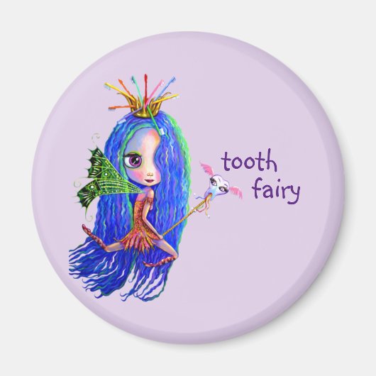 1. Besuch von der Tooth Fairy Crown Niedlich Magnet (Vorne)