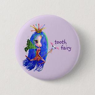 1. Besuch von der Tooth Fairy Crown Niedlicher Pin Button