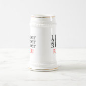 1 Bier BODEN des Bier-2 des Bier-3 Bierglas (Mittel)