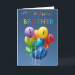 1. Birthday Card farbige Ballons Brother Karte<br><div class="desc">Erstellt aus einem Original Studio Porto Sabbia Foto! Diese farbige Balloons-Geburtstagskarte ist als altersspezifische Karte im Alter von 1 bis 12 Jahren in verschiedenen Sprachen und für verschiedene spezifische (Familien-)Beziehungen erhältlich. Für Geburtstagsfeiern Einladungen im selben Stil,  Karo in der Einladung Bereich des Studio Porto Sabbia</div>