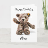 *1. BIRTHDAY WISH* NIECE Card Karte (Vorderseite)