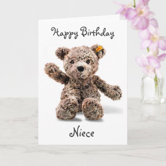 *1. BIRTHDAY WISH* NIECE Card Karte (Orchidee)