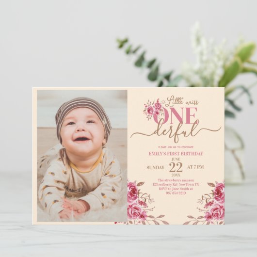 1. BIRTHTAG KLEINE FEHLERKARTE FEIERTAGSKARTE (Stehend Vorderseite)