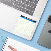 1 bis 20 Tabelle der Multiplikationszeitangaben Aufkleber (Laptop mit iPhone)