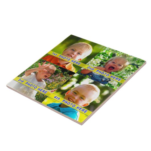 1 bis 4, Bildneigung oder als Personalisierte Triv Fliese (Seite)