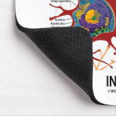 1 bis 5 Quadrillions-Synapse-Innere (Neuron) Mousepad (Ecke)