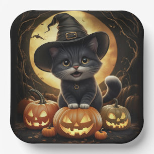 1 Black Cat Pappteller