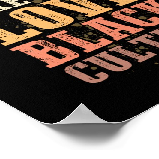 1 Black History Month Support-Geschenk Manuel.Png Poster (Ecke)