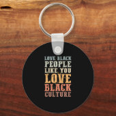 1 Black History Month Support-Geschenk Manuel.Png Schlüsselanhänger (Vorderseite)