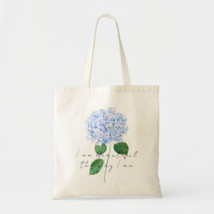 1 blaues lila Hydrangea-Tosack Tragetasche