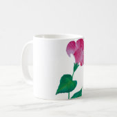1. "Blossom Brew: Blume Print Coffee Cup" 2. " Kaffeetasse (Vorderseite Links)