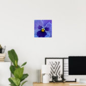 1 Blue Beauty Pansy Poster (Heimbüro)