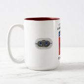 1. BN-325. INFANTERIE-TASSE ZWEIFARBIGE TASSE (Links)