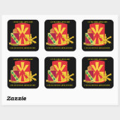 1. BN 43RD LUFTVERTEIDIGUNGSKÜNSTLER 11. LUFTVERTE QUADRATISCHER AUFKLEBER (Blatt)