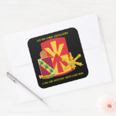 1. BN 43RD LUFTVERTEIDIGUNGSKÜNSTLER 11. LUFTVERTE QUADRATISCHER AUFKLEBER (Umschlag)