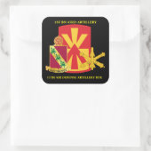 1. BN 43RD LUFTVERTEIDIGUNGSKÜNSTLER 11. LUFTVERTE QUADRATISCHER AUFKLEBER (Tasche)