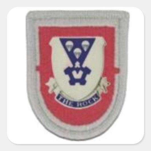 1. BN 503D INFANTRY BERET FLASH/DUI STICKERS (Vorderseite)