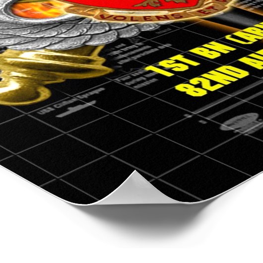 1. BN (ABN) 320. FA des 82. Im Flugzeug Poster (Ecke)