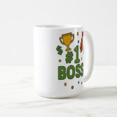 #1 Boss - Spaß & Kühnheit Kaffeetasse (VorderseiteRechts)