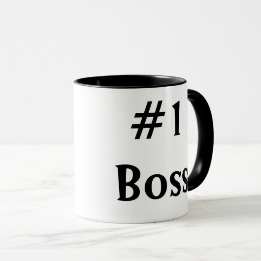 #1 BOSS-Tasse Tasse (VorderseiteRechts)