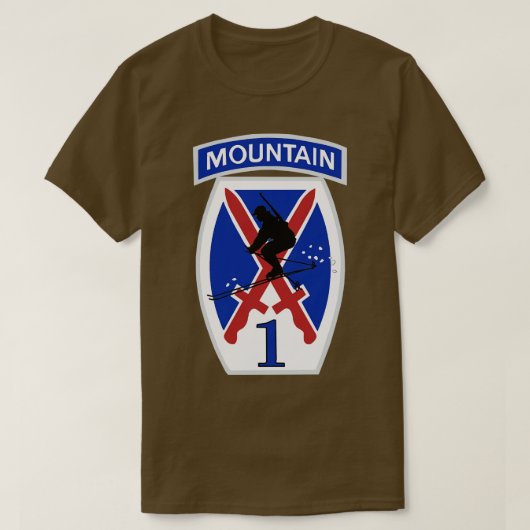 1. Brigade 10. Gebirgsdivision T-Shirt (Design vorne)