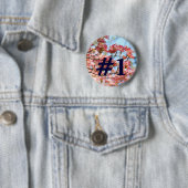 #1 Button custom Pink Dogwood Blume Blue Sky (Beispiel)