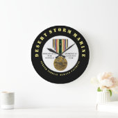 1 CAMPAIGING STAR PERSIAN GULF KRIEG VETERAN GROßE WANDUHR (Zuhause)