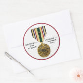 1 CAMPAIGING STAR PERSIAN GULF KRIEG VETERAN RUNDER AUFKLEBER (Umschlag)