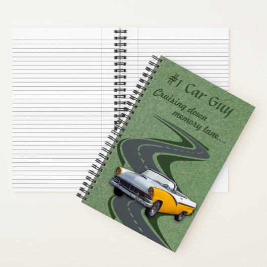 #1 Car Typ Classic Car Notebook Notizblock (Innen)