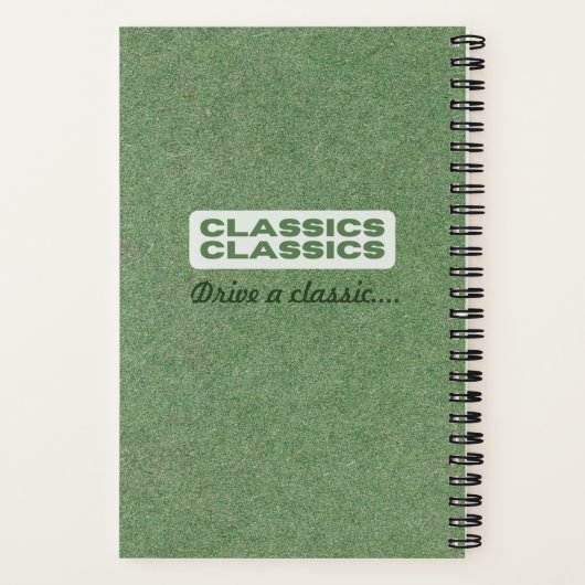 #1 Car Typ Classic Car Notebook Notizblock (Rückseite)