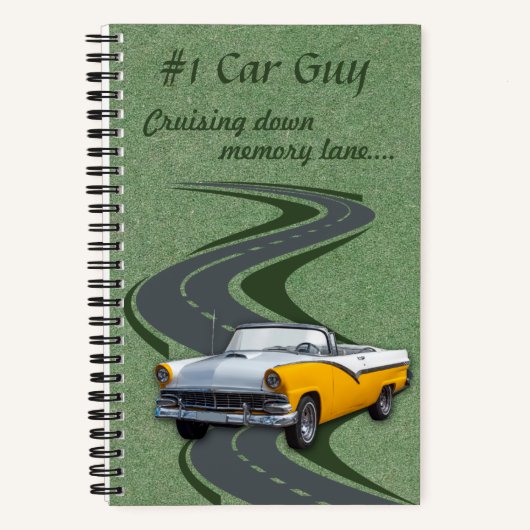 #1 Car Typ Classic Car Notebook Notizblock (Vorderseite)