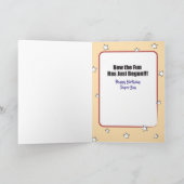 1 Cartoon Geburtskarte für Super Boy Karte (Innenseite)