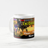 1. Cav- 11. Luft Assualt, Jahr, Name, Kaffee-Tasse Kaffeetasse (Vorderseite Links)