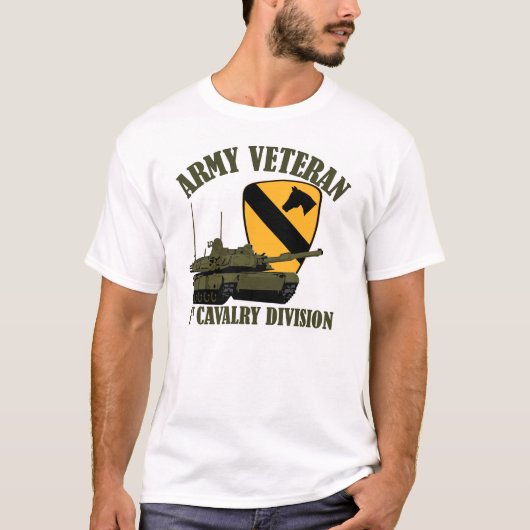 1. Cav Armee-Tierarzt - Behälter M1 T-Shirt (Vorderseite)