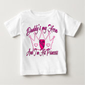 1. Cav Daddys Prinzessin Baby T-shirt (Vorderseite)
