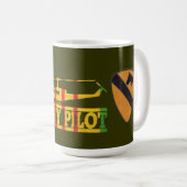 1. Cavalry Division UH-1 Huey Pilot Tasse (VorderseiteRechts)