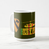 1. Cavalry Division UH-1 Huey Pilot Tasse (Vorderseite Links)