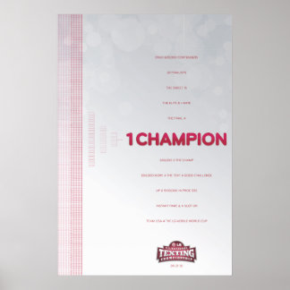 1 Champion Poster