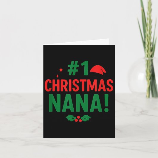#1 Christmas Nana Karte (Vorderseite)